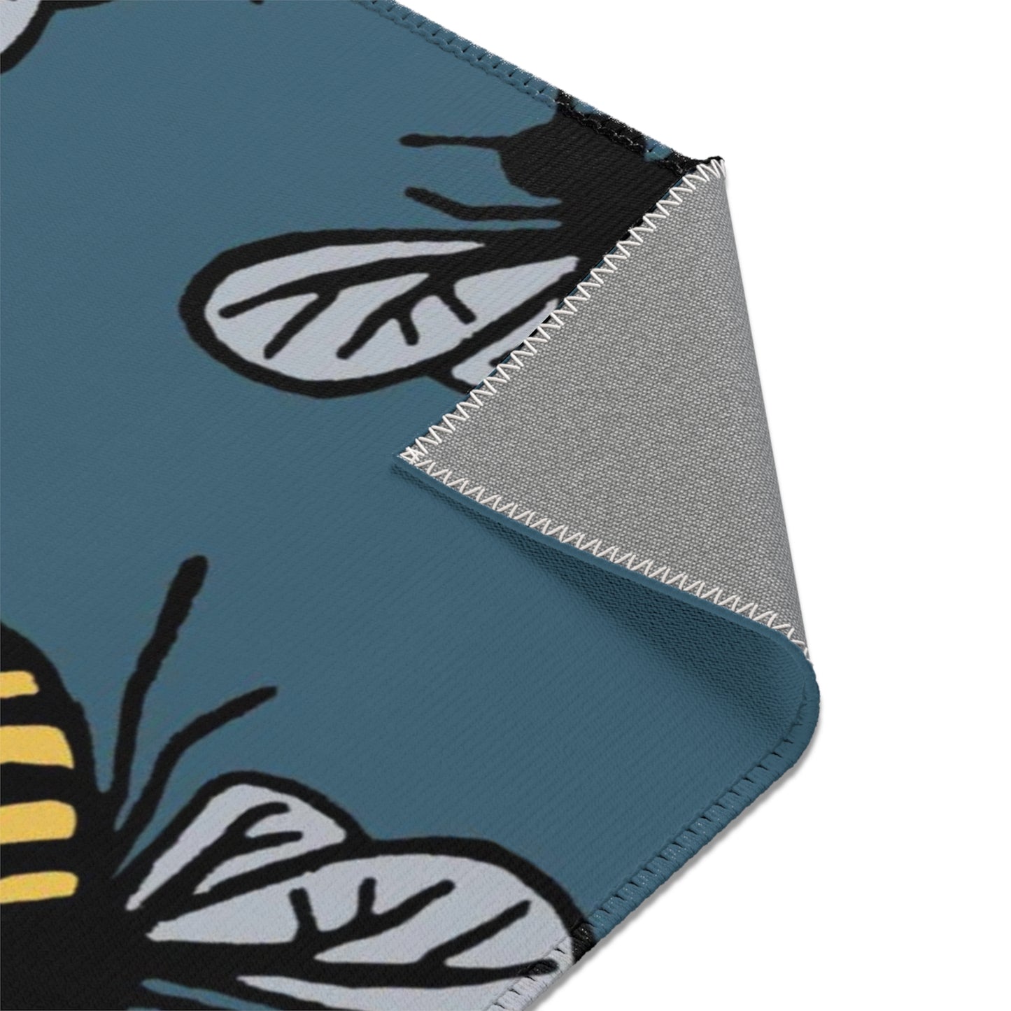 Beautiful Bee Pattern Area Rug Teal with Free Shipping