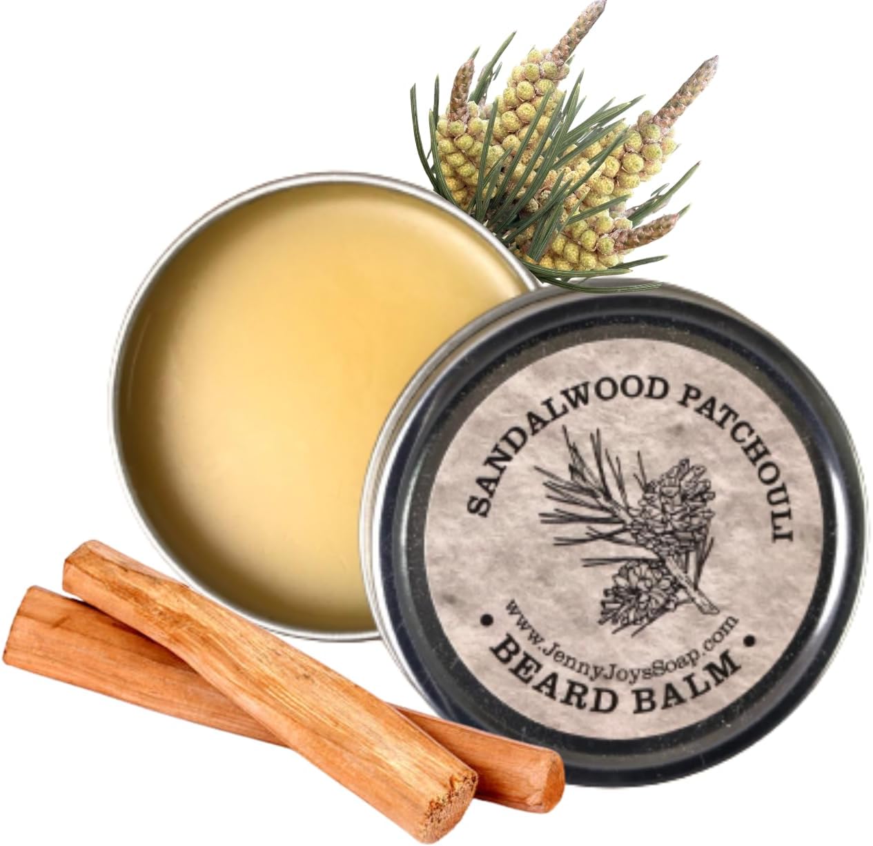 Sandalwood & Patchouli Beard Balm for Mens 2 oz