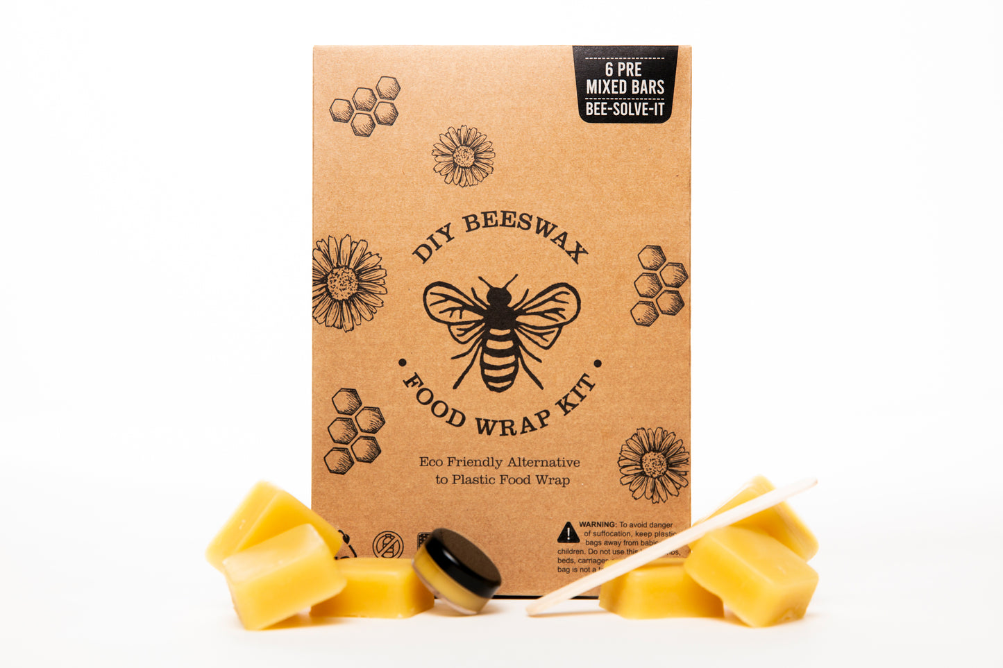 DIY Beeswax Wrap Kit Zero Waste Kitchen Food Storage