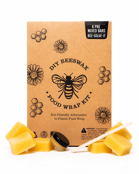 DIY Beeswax Wrap Kit — 6 Premixed Waxing Bars