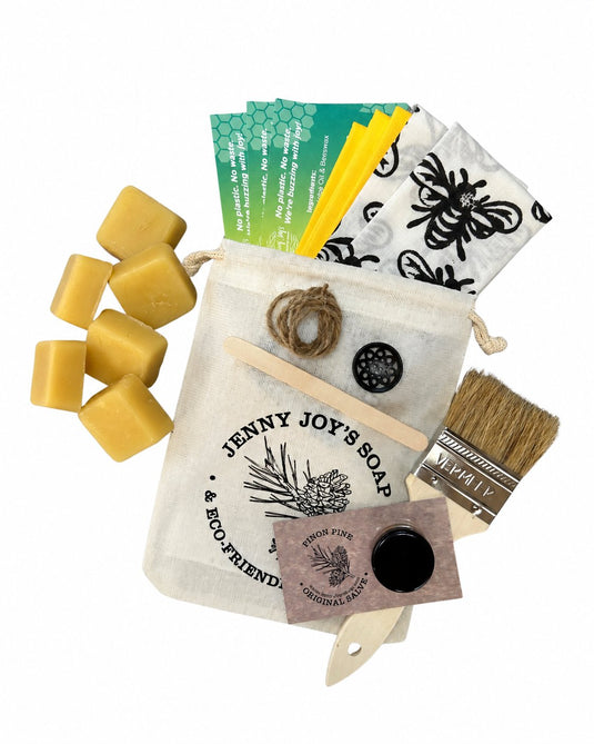 DIY Beeswax Wrap Kit — 3 Cotton Fabric Sheets