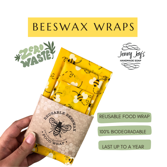 Beeswax Wrap Reusable Food Storage Set of 3