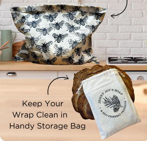 Reusable Beeswax Bread Bags