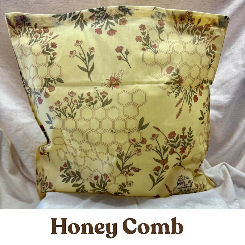 Beeswax Bread Bag XL  | 16"x16" or 12"x12" | Storage Pouch–Eco-Friendly & Sustainable Storage | Bee Wax Wrap | Like Linen