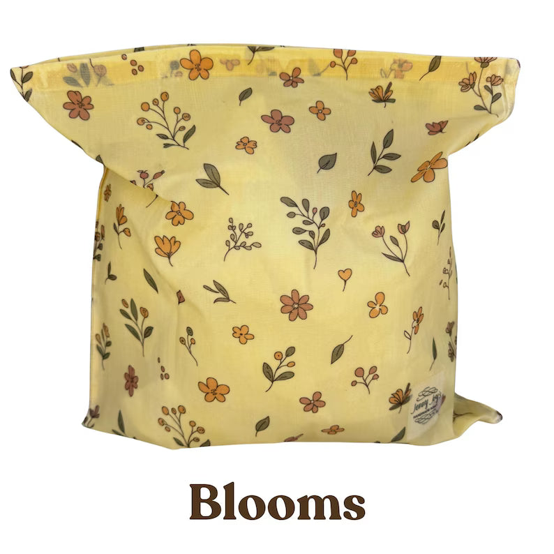 Beeswax Bread Bag XL  | 16"x16" or 12"x12" | Storage Pouch–Eco-Friendly & Sustainable Storage | Bee Wax Wrap | Like Linen