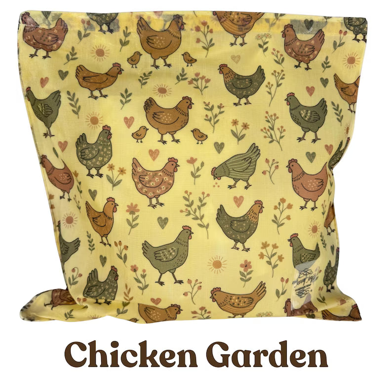 Beeswax Bread Bag XL  | 16"x16" or 12"x12" | Storage Pouch–Eco-Friendly & Sustainable Storage | Bee Wax Wrap | Like Linen