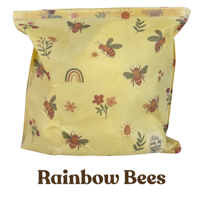 Beeswax Bread Bag XL  | 16"x16" or 12"x12" | Storage Pouch–Eco-Friendly & Sustainable Storage | Bee Wax Wrap | Like Linen