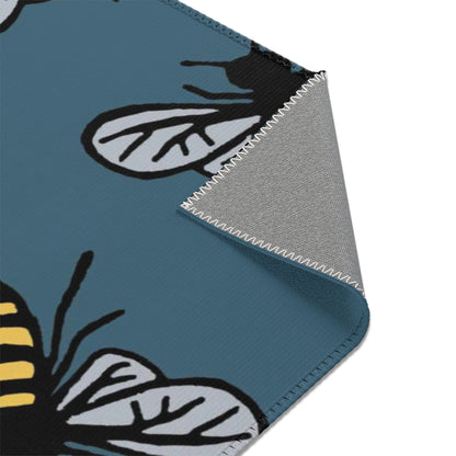 Beautiful Bee Pattern Area Rug Teal with Free Shipping