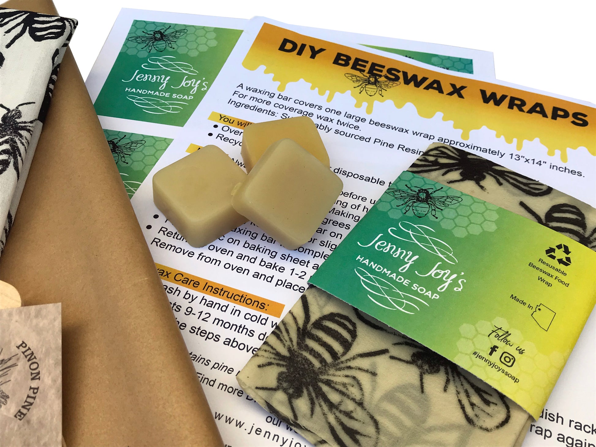 DIY Beeswax Wrap Kit Premium with Everything, Perfect for Gifts – Jenny  Joys Soap