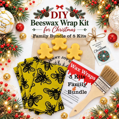 DIY Beeswax Wrap Christmas Kit Zero Waste