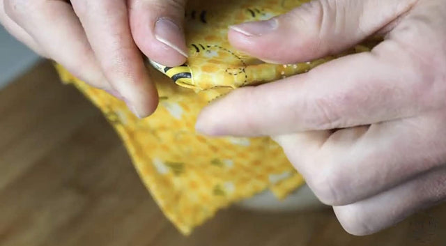 Bee print cotton fabric