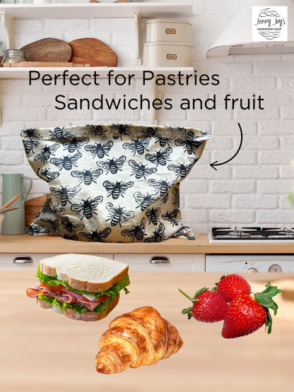 Beeswax Wrap Sandwich Bag Snack Bag Eco Friendly Sustainable Foo Jenny Joys Soap