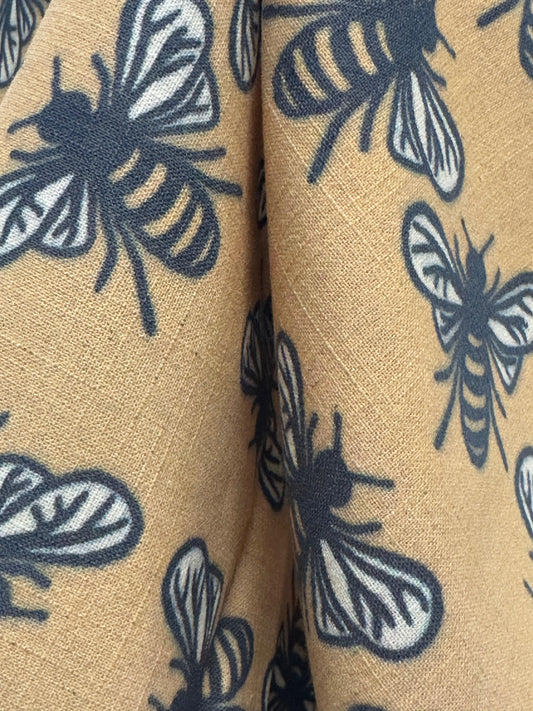 Designer Organic Bee Cotton Flam Fabric – 100 GSM | Sewing & Crafts