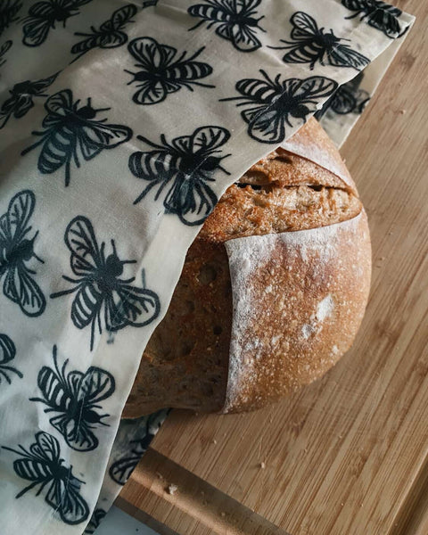 Reusable Beeswax Bread Bag — XL & Large Options