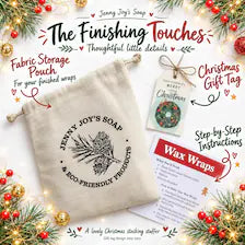 DIY Beeswax Wrap Christmas Kit Zero Waste