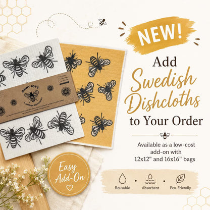 Beeswax Bread Bag XL  | 16"x16" or 12"x12" | Storage Pouch–Eco-Friendly & Sustainable Storage | Bee Wax Wrap | Like Linen