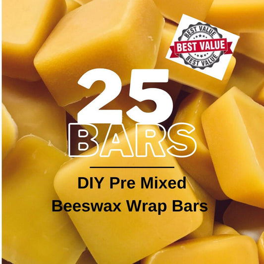 Beeswax Wrap Bars Set of 25,50 Zero Waste