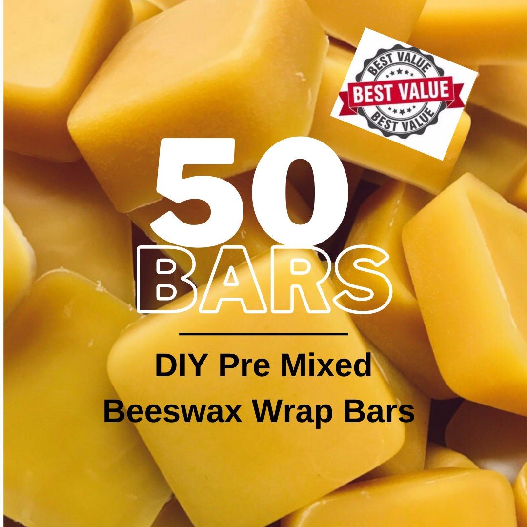 Beeswax Wrap Bars Set of 25,50 Zero Waste