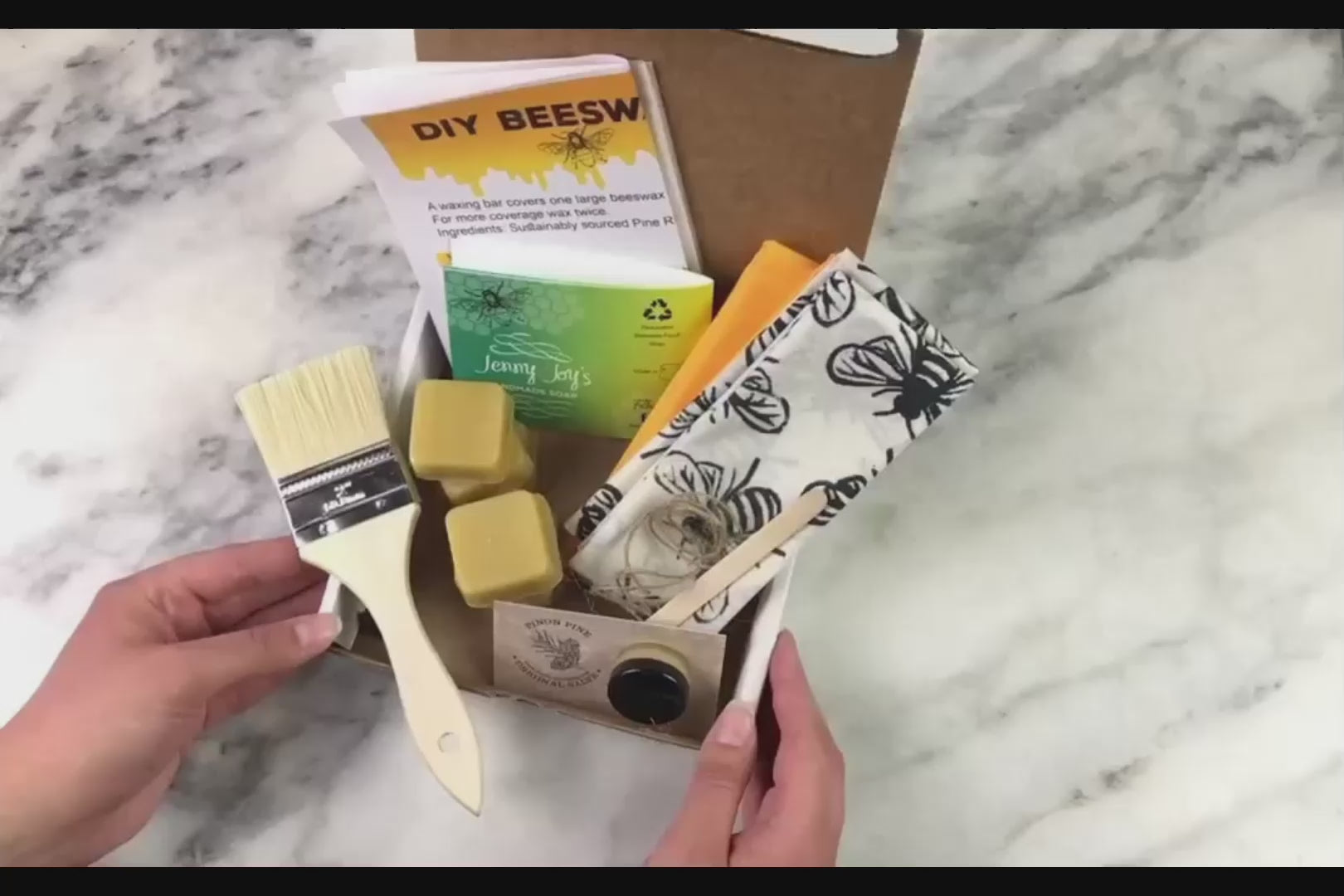 DIY_beeswax_wrap_kit_with_bee_fabric_jenny_joys_soap