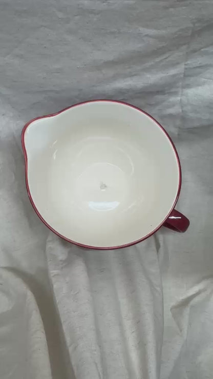 XL Reversible Fabric Bowl Cover – 12" Farmhouse Chicken Prints
